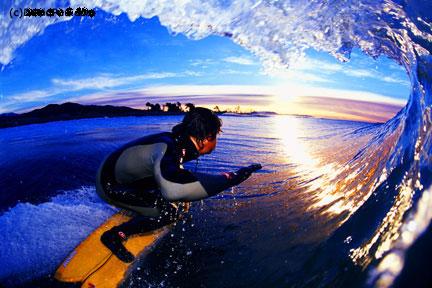 le surf en action