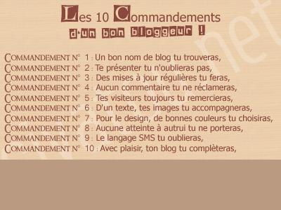 voilà pr être un bon bloggeur ;)