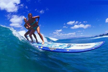 le surf en duo